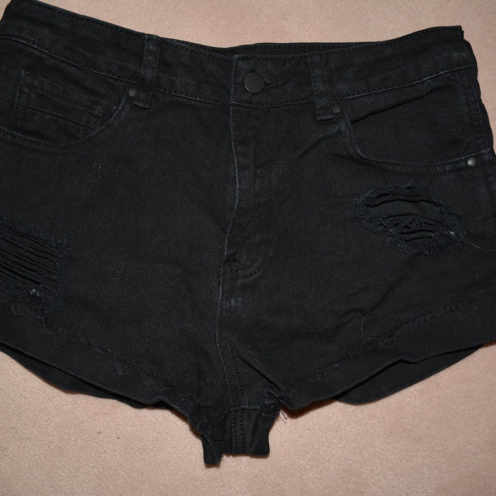 Women's Kendall & Kylie Black Jean Shorts